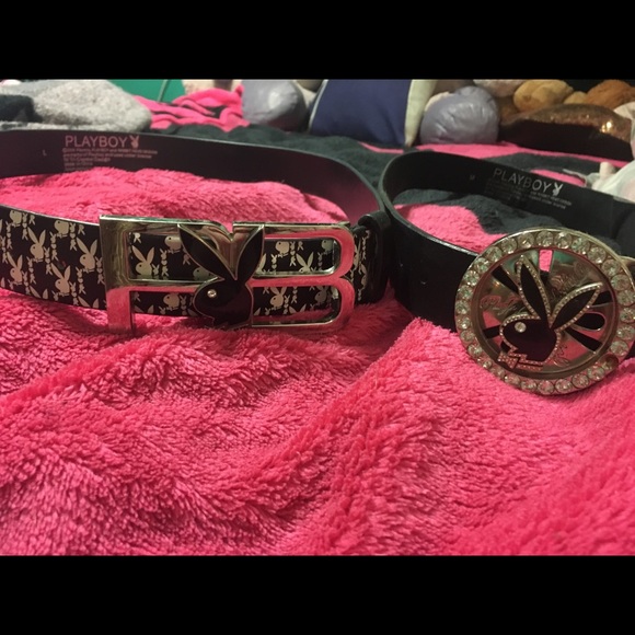 2 VINTAGE AUTHENTIC playboy Bunny belts - Picture 2 of 4